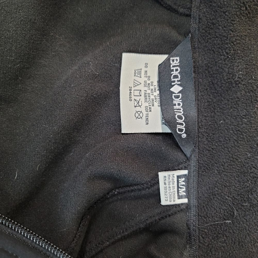 Black diamond black fleece lined winter jacket - Picture 8 of 10